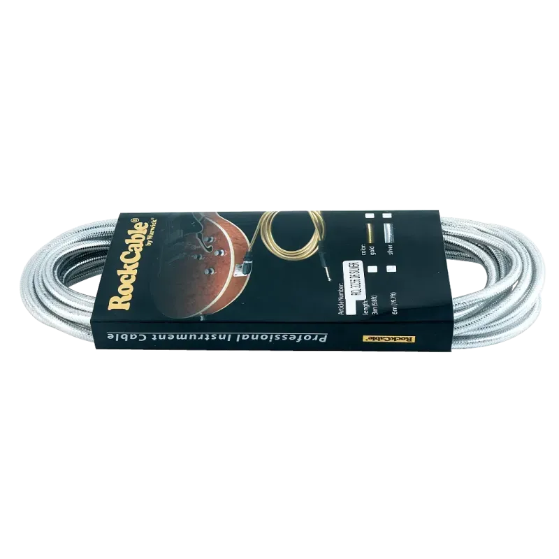 Cable de instrumento Rockcable RCL30256 D7 - 6 metros punta con ángulo